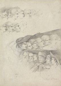 Studies of Rows of Spectators by John George Brown